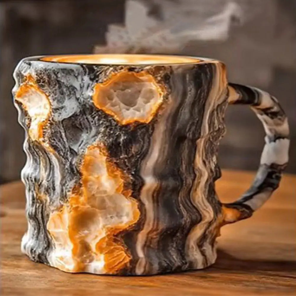 Crystal Coffee Mug – 14oz (Mineral-Inspired Resin Design)