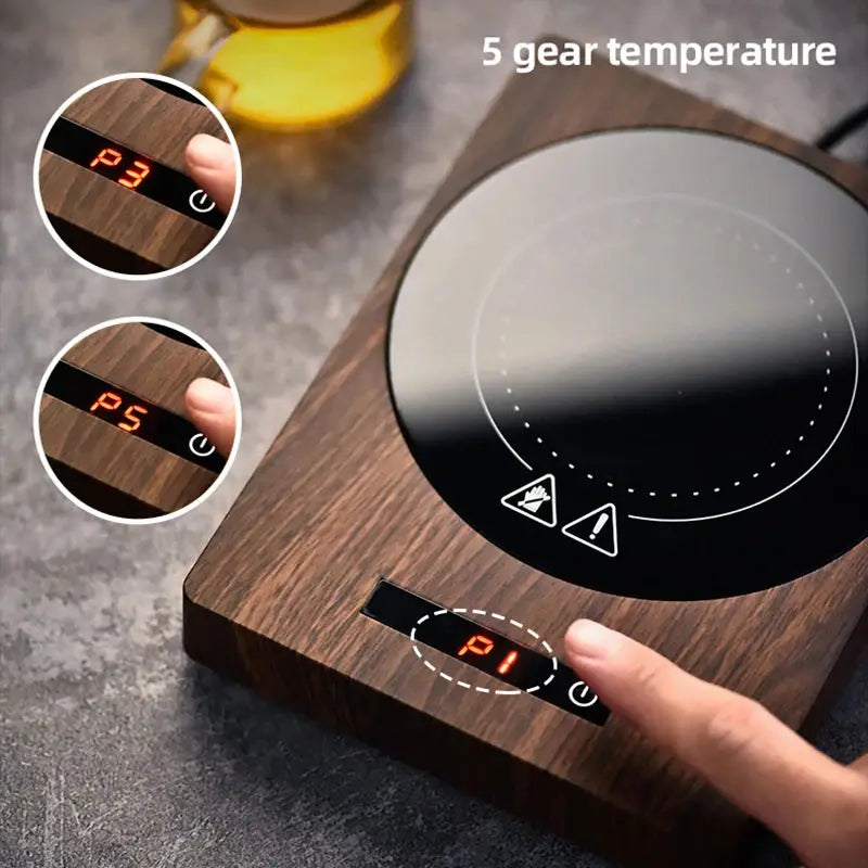 100°C Mug Warmer, 5-Gear Cup Heater for Coffee, Tea, Milk