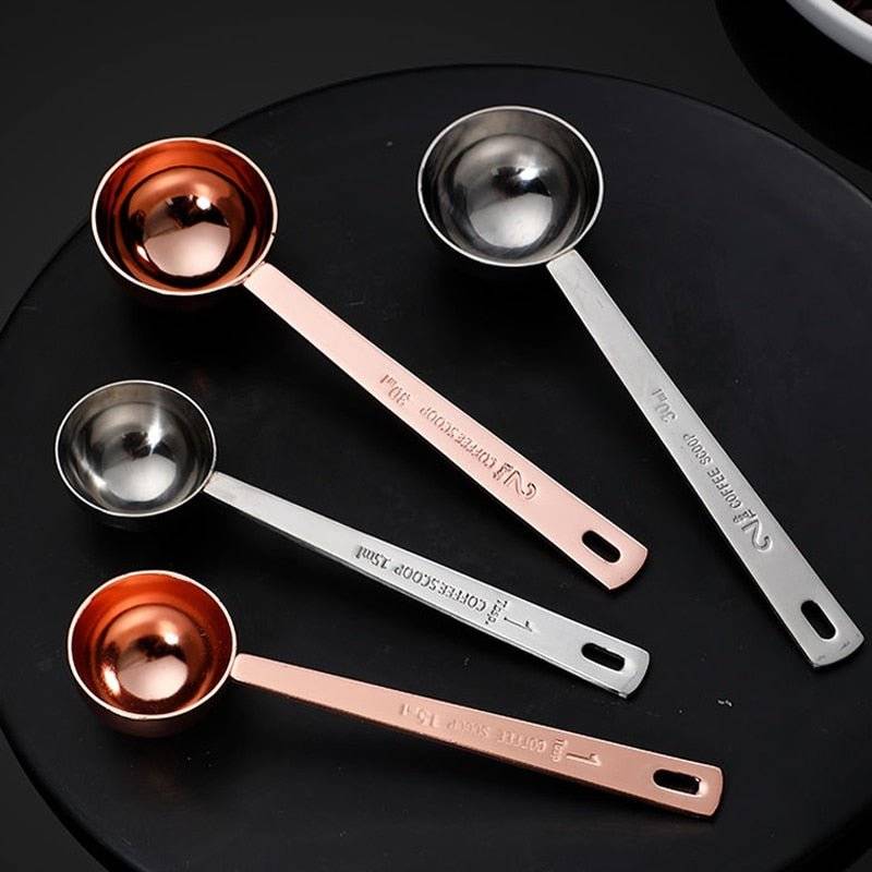 Coffee Scoop Stainless Steel Measuring Spoon Coffee Spoon Silver Gold